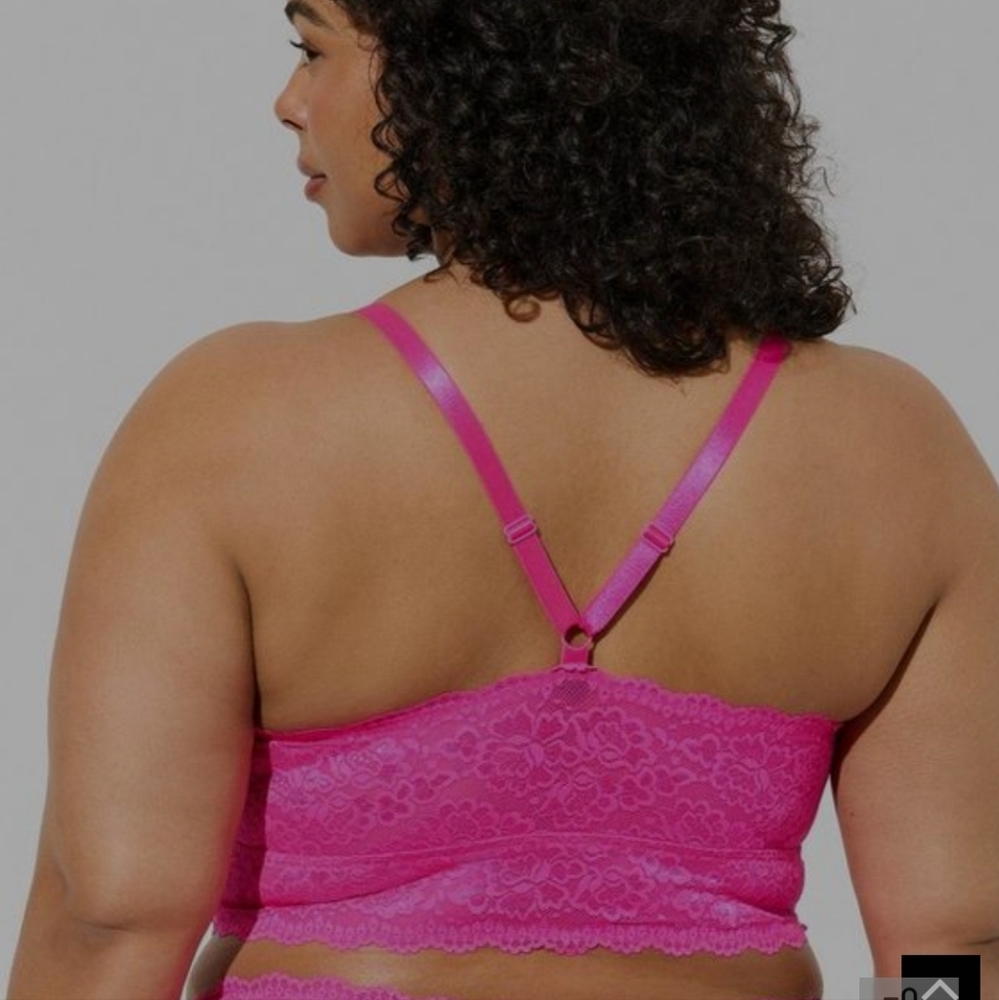 Torrid Pink Bralette 6XL - Picture 3 of 8